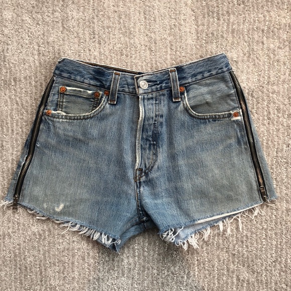 redone levi shorts